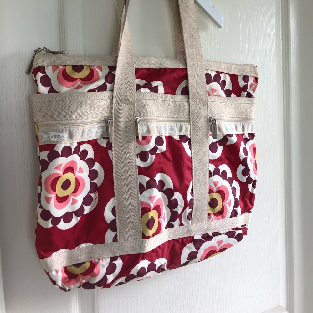 LeSportsac Floral Zippered Tote Bag